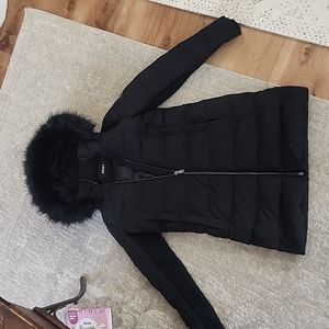 DKNY size XS puffer winter coat black